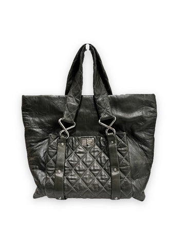 CHANEL ヴィンテージ 2.55 マドモアゼル レディース トートバッグ カーキ 66426626