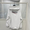Balenciaga White Wave Logo Print Hoodie Long Sleeve 66453779 [P]
