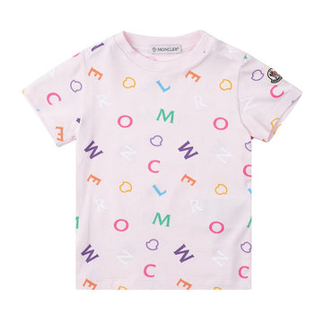 MONCLER Girl's Logo Play Cotton T-Shirt 8C00003 899V6 S51 (12-24M) 49890732