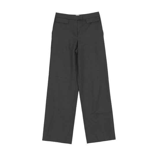 HERMES Graue Wollmischung Slim Pants 38 66243820