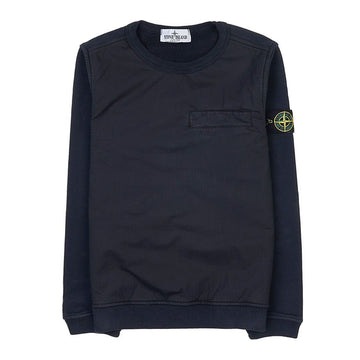 STONE ISLAND ワッペン パッチ コットン プルオーバー (成人着用可能) 791660143 V0020 (14) 62217096