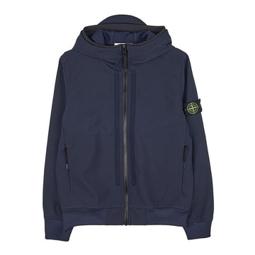 STONE ISLAND ワッペンロゴフードジャケット (成人着用可能) V0020 781640134 51354506