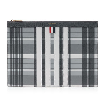 Thom Browne Men's Pebble Grain Madras Clutch MAC155A L0041 980 49670919