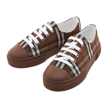 BURBERRY 子供用 チェック コットン スニーカー 8066600 K1 MINI JACK LT A9011 (33-35) 63186678