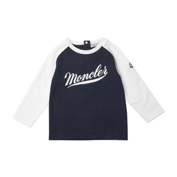 MONCLER Jungen Logo Print Langarmshirt 49890763