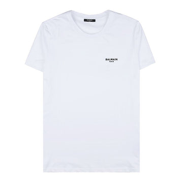 BALMAIN Herren Chest Logo Baumwoll T-Shirt AH1EF000 BB04 GAB 51610937