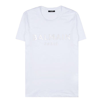 Balmain Men's Printed Logo Cotton T-Shirt 51610930