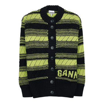 Ganni Women's Wool Stripe Cardigan 64450755