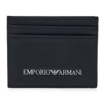EMPORIO ARMANI メンズ ロゴ レザー カード ホルダー Y4R324 Y020V 81072 52154249
