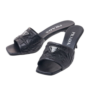 PRADA 女性トライアングルロゴミュールサンダル 1XX666 QU8 F0002 52474893