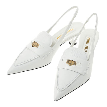 MIU MIU レディースレザーサ slingback 5D901D XUQ F0009 52474925