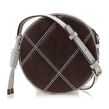 ETRO ペイズリーキルティングラウンドショルダーバッグ 1N812 7656 600 42768716