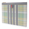 Thom Browne Men's Madras Check Clutch Bag MAC114A L0041 340 53606037 [P]
