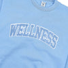 SPORTY & RICH Wellness Boucle Crewneck Sweatshirt Hydrangea White 52566189 [P]
