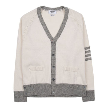 THOM BROWNE メンズ 4バー ストライプ ウール カーディガン Y1026 100 64452527