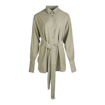 Studio Nicholson Women's Condell Belted Shirt CONDELL SNW1095 PEA 53606164