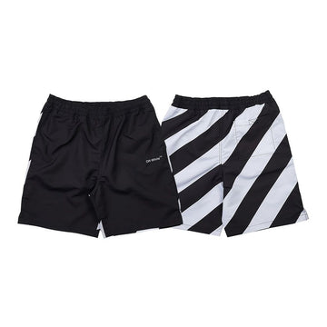 OFF WHITE Herren Grafik Streifen Schwimmshorts FAB0011001 53233168