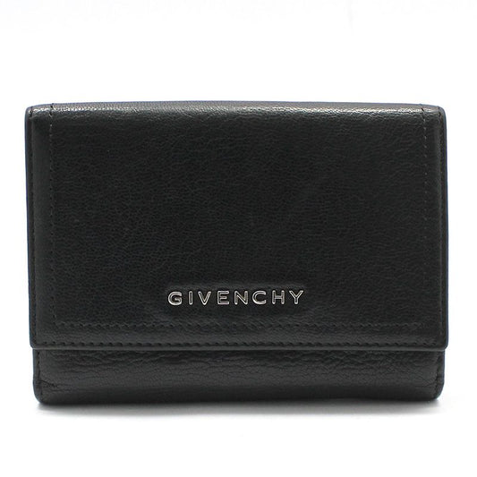 Givenchy Black Leather Silver Logo Pandora Wallet 12345 66571939