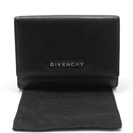 Givenchy Black Leather Silver Logo Pandora Wallet 12345 66571939