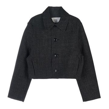 AMI Men's Textured Crop Jacket UJK230 267 001 42769717