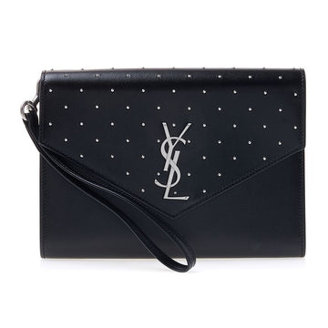 SAINT LAURENT カサンドル スタッド クラッチ 42768943