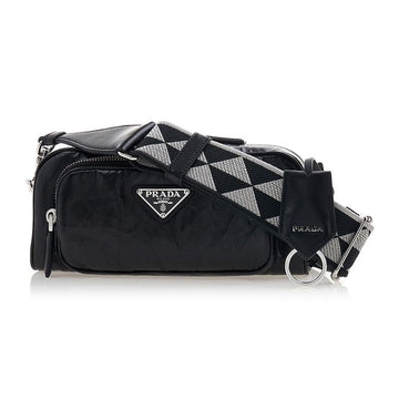 PRADA 女性用マルチポケットミニクロスバッグ 1BH198 UVL F0002 (4OO) 53767212