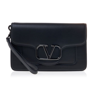 VALENTINO V Logo Leder Clutch 35372042