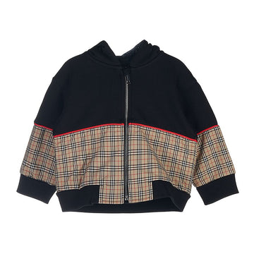 BURBERRY チェックパネルフーディジャケット8053940CIB5MNジョナフーディA1189(12-24M) 35256635