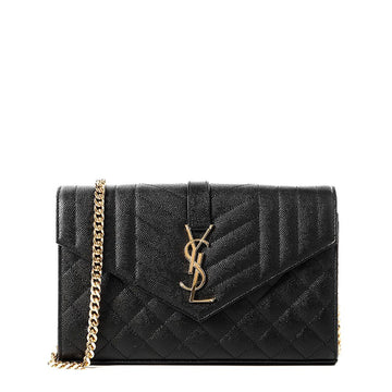 SAINT LAURENT Monogramm Umschlag Crossbody Bag für Damen (620280 BOW91 1000) 66887808
