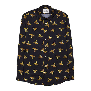 Vivienne Westwood Men's ORB Pattern Long Sleeve Shirt 54941244