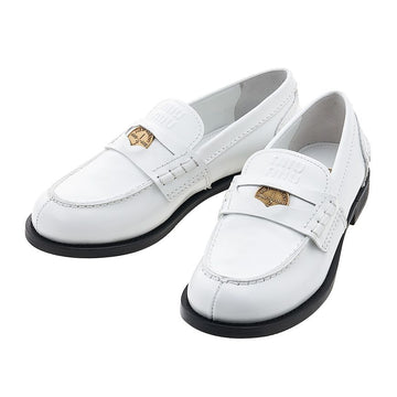 MIU MIU レディースロゴペニーローファー 5D773D ULX F0009 54940368