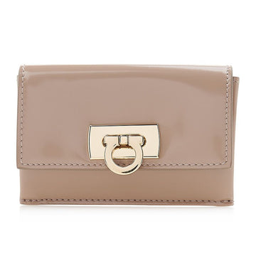 SALVATORE FERRAGAMO Damen Gancini Kartenetui Beige 0763024 55440929