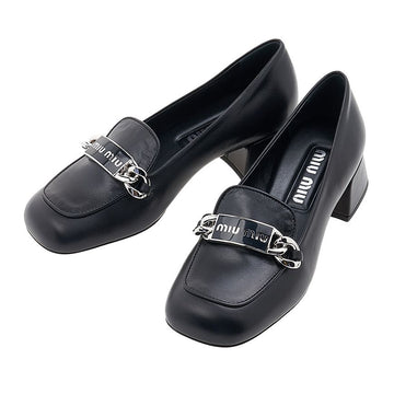 Miu Miu Women's Leather Loafers 5D658D 011 F0002 55606954