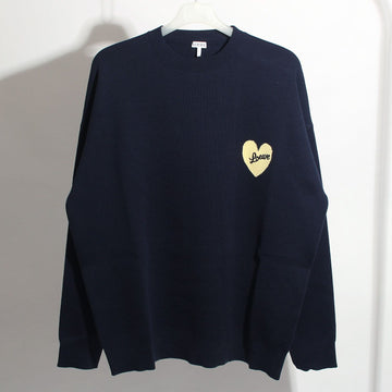 Loewe Heart Logo Oversized Knit Navy H526Y14KEI 5110 66966911