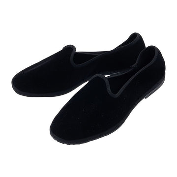 OTHER BRAND Velours Flachschuhe für Damen SOFIA SOFIA FRIULANE ALL BLACK 44461129