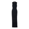 SOLACE LONDON Damen Schlitzlangen Kleid - Schwarz A01234 45571687 [P]