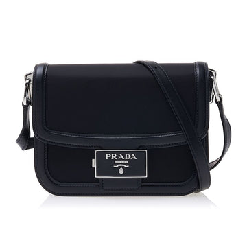 Prada Women's Emblem Shoulder Bag 1BD257 2DLN F0002 (OUH) 45061503