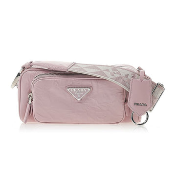 PRADA ウィメンズ ナパ レザー マルチ ポケット クロスボディバッグ 1BH198 UVL F0E18 (4OO) 55440645