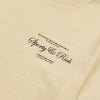 SPORTY & RICH Cropped T-Shirt with Script Logo Almond Black 57652960 [P]