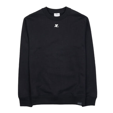 Courreges Men's Logo Embroidered Sweatshirt 323JSW005JS0044 9999 58228791