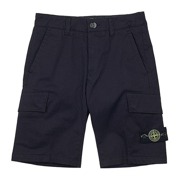 Stone Island Logo Patch Boys' Shorts (Adult Wearable) 7816L0711 V0020 55607508