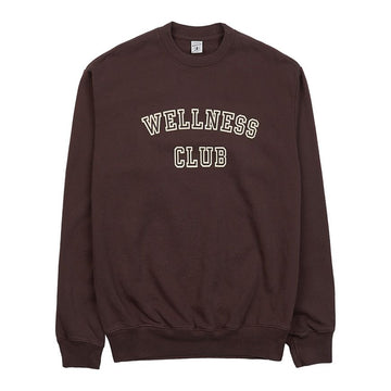 SPORTY & RICH ウェルネス クラブ フロッククrewneck チョコレートクリーム 58686758