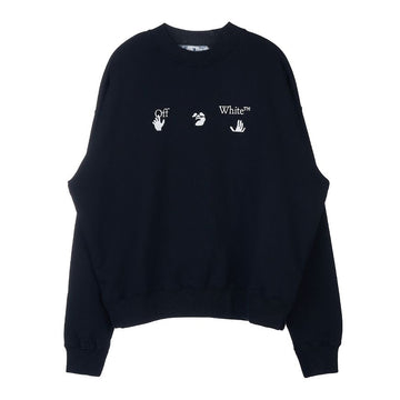 OFF WHITE Hände weg Logo Druck Sweatshirt OMBA054C99FLE0041001 37057045