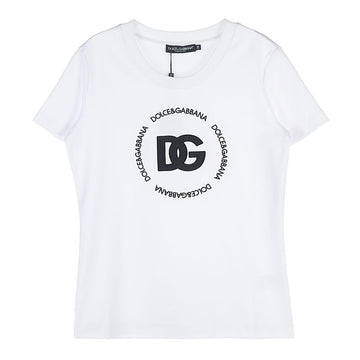 Dolce & Gabbana Women's Logo Embroidered Short Sleeve T-Shirt 60837671