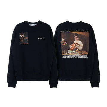 OFF WHITE メンズ カラバッジョ プリント スウェットシャツ 37057050