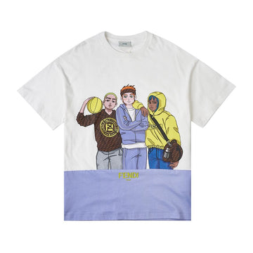FENDI 7AJ F0TU9 T-Shirt aus Baumwolle mit Druck (Erwachsenentauglich) 12-14 48460695