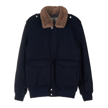 BRUNELLO CUCINELLI メンズファーラーカーフラップポケットジャケット 40318270