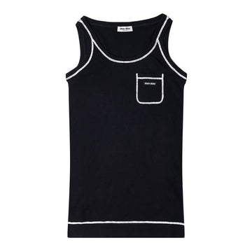 Miu Miu Women's Scoop Neck Cotton Tank Dress 48064552