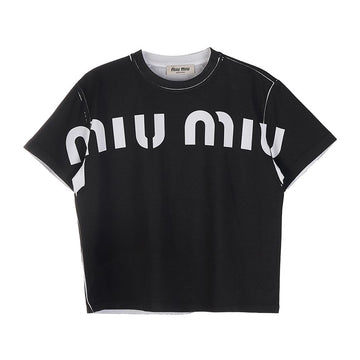 Miu Miu Women's Printed Cotton T-Shirt F0002 MJN458 46354198