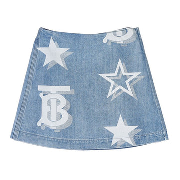 Burberry Girls TB Star Print Denim Skirt A1141 (6-10) 45575139